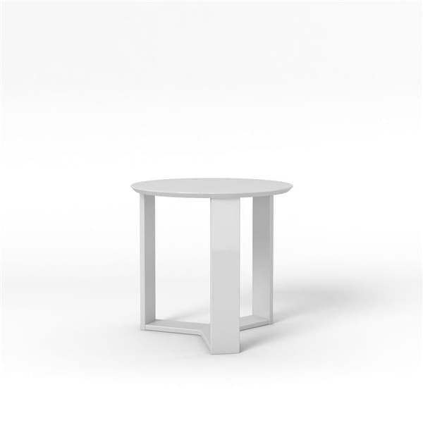 2 0 23 85 In Madison Round Accent End Table White Gloss Madison Round Accent End Table White Gloss