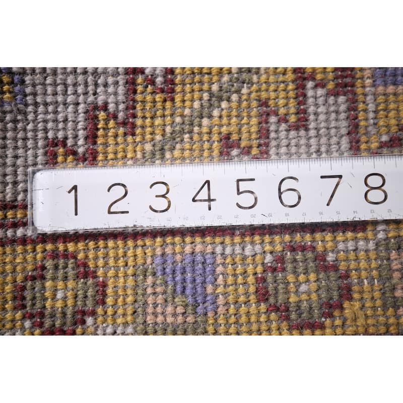 Purple Oushak Large Indian Area Rug Handmade Wool Carpet - 11'9"x 14'8"