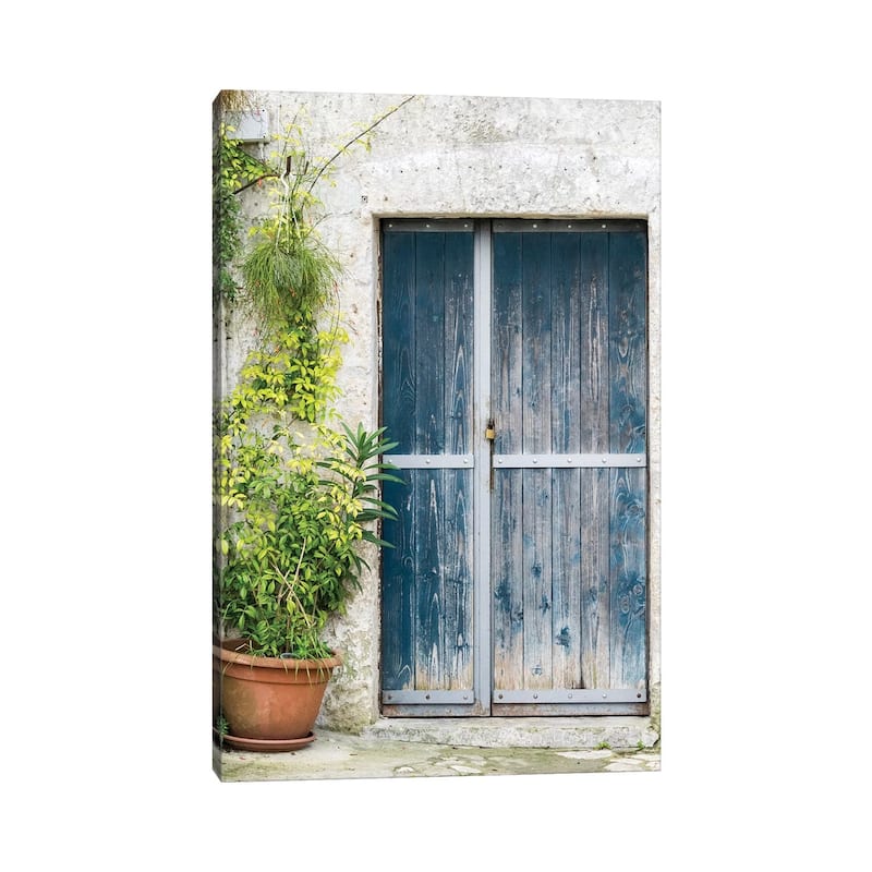 iCanvas "Blue Door On A Sassi House In Matera." by Julie Eggers Canvas Print