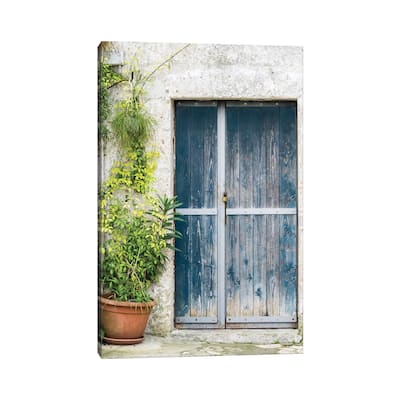 iCanvas "Blue Door On A Sassi House In Matera." by Julie Eggers Canvas Print