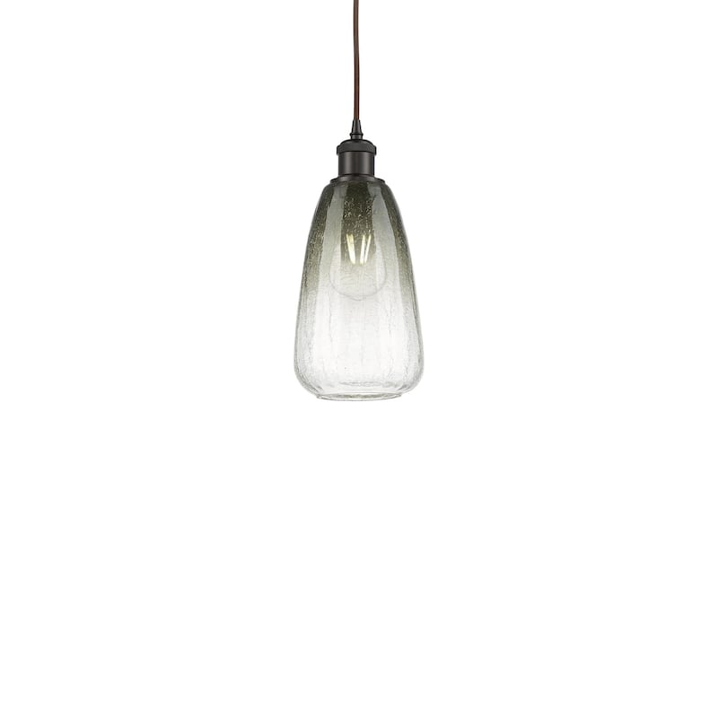 Innovations Lighting 516-1P-13-6 Brookhaven Almond Pendant Brookhaven - Oil Rubbed Bronze / Slate