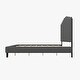 preview thumbnail 21 of 55, Tufted Upholstered Platform Bed with Sturdy Center Legs and Elegant Headboard for Bedroom by HULALA HOME
