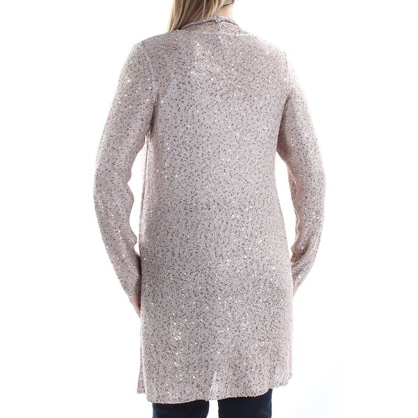 sequin cardigan gold