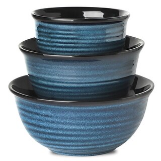 Mixing Serving Bowls, Ceramic Salad Bowls for Kitchen, 65/40/20 OZ ...