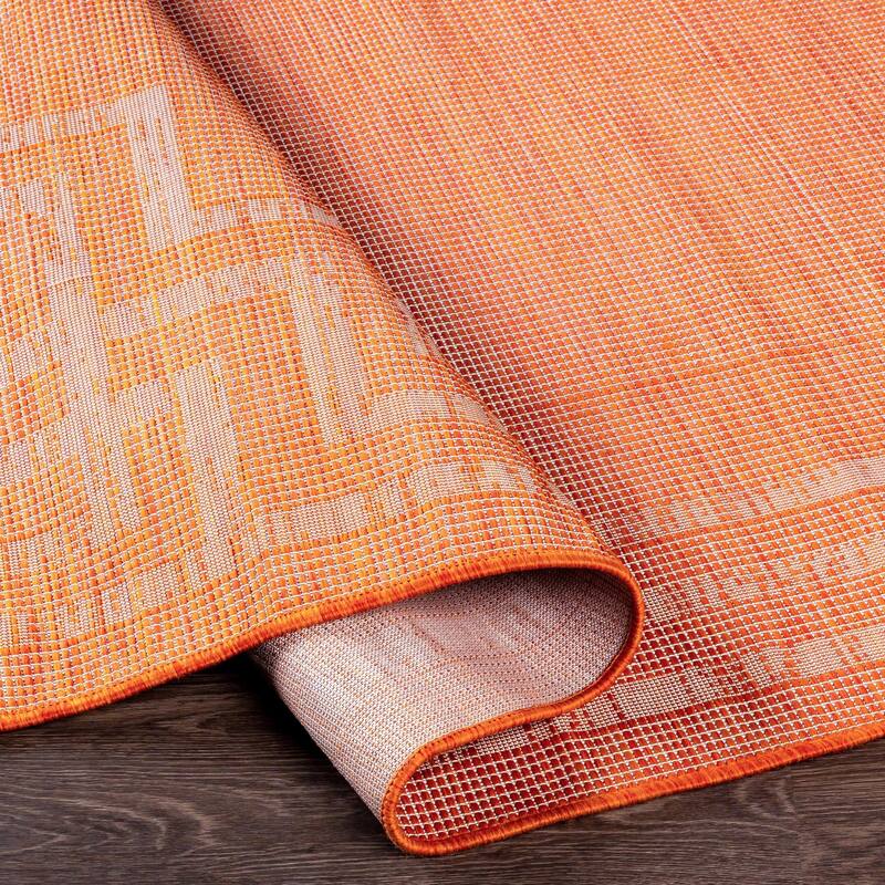 Brian Traditional Border Outdoor Area Rug