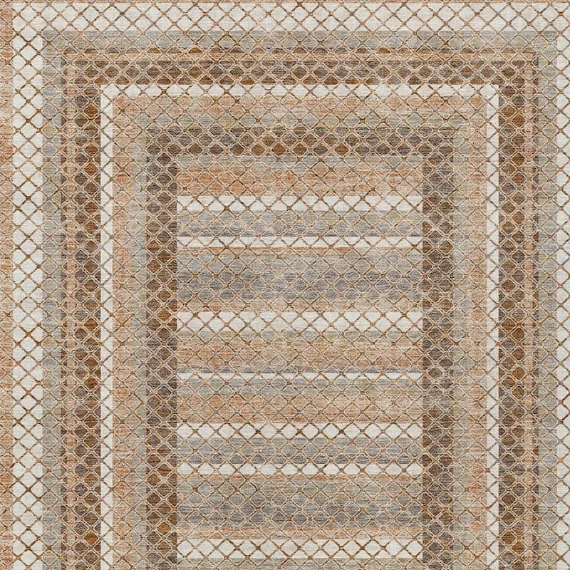 HomeRoots Geometric Transitional Rectangle Outdoor Rug