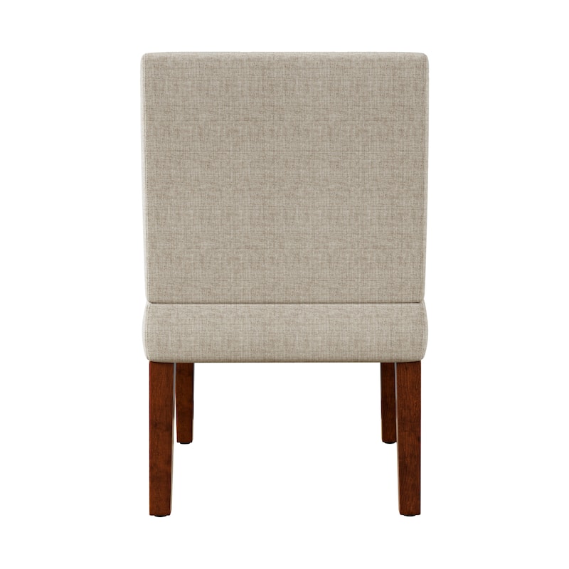 Modern 18.7" Side Chairs with Durable Hardwood Frame and Round Wood Table (Set of 2)
