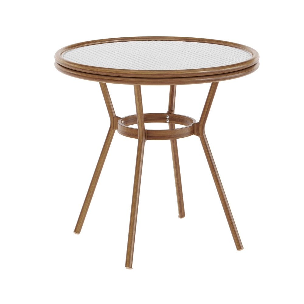 Indoor/Outdoor Commercial Glass Top Bistro Table