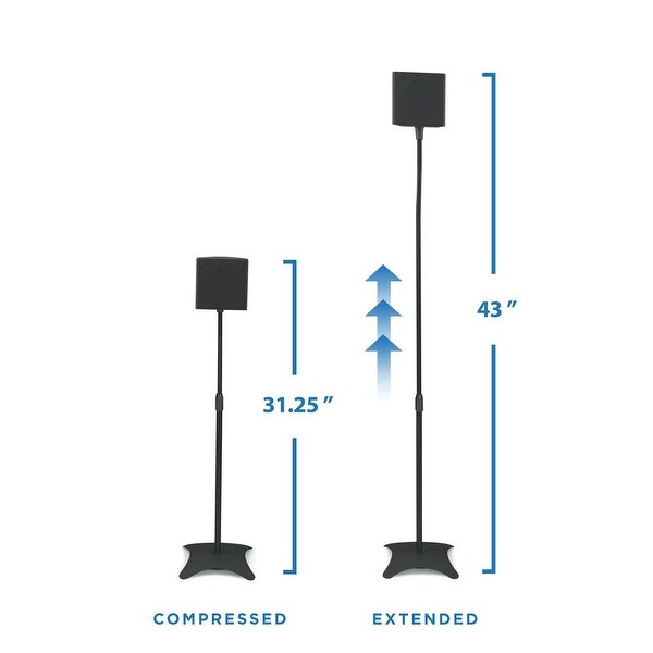 4 Speaker Stands for Surround Sound 