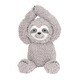 preview thumbnail 2 of 3, Lambs & Ivy Sloth Plush Gray Stuffed Animal Toy - Speedy
