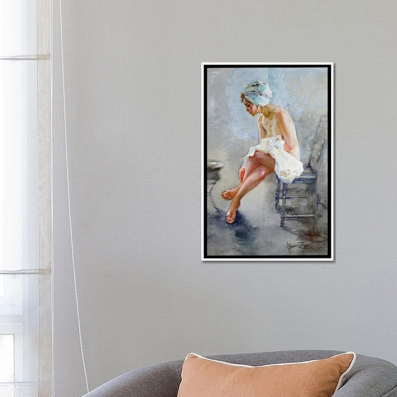 iCanvas "In The Bathroom" by Igor Zhuk Framed Canvas Print