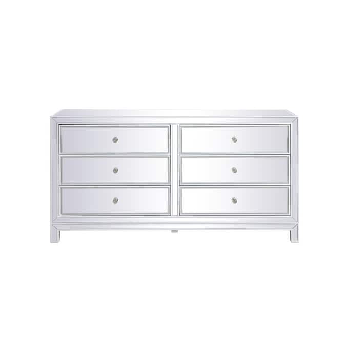 Rosa Mirrored Cabinet - 60 inch - White