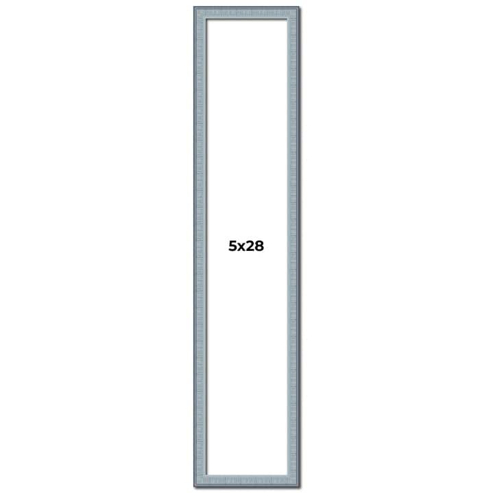 5x28 Frame Rustic Sky Blue Solid Wood Picture Frame | 0.75 Inch