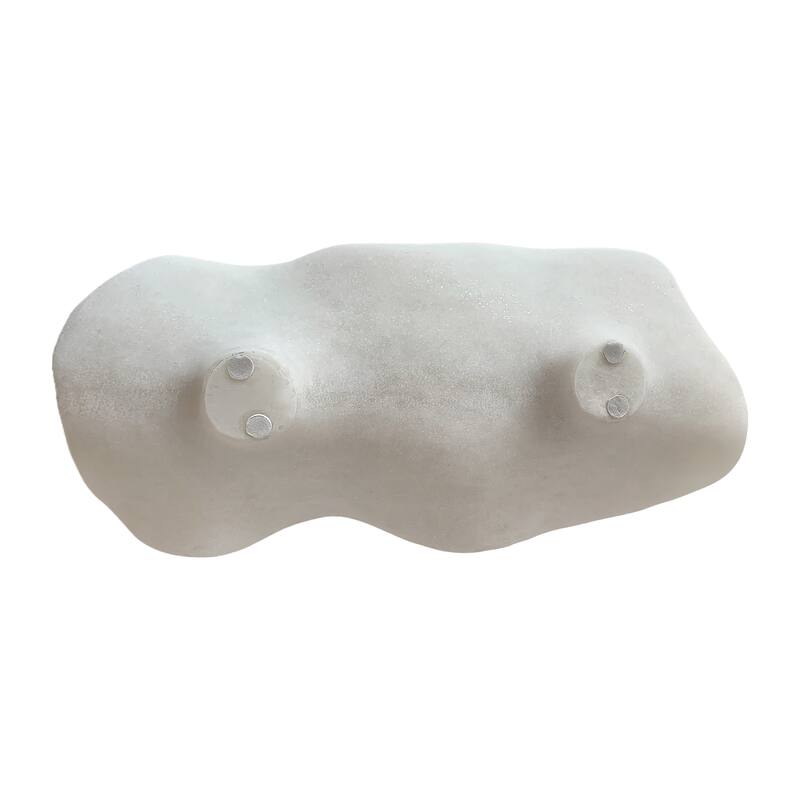 Decorative Quartz Tray for Home Decor - White, 19.5"