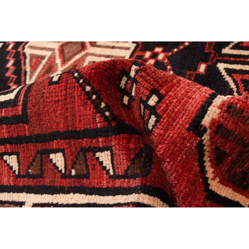 ECARPETGALLERY Hand-knotted Melis Vintage Red Wool Rug - 4'10 x 6'7