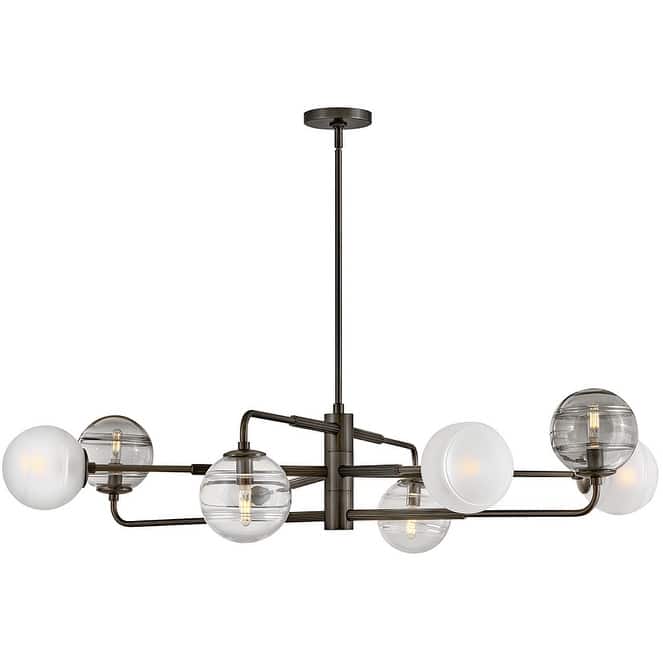 Fredrick Ramond FR30508 Oberon 8 Light 48" Wide LED Chandelier