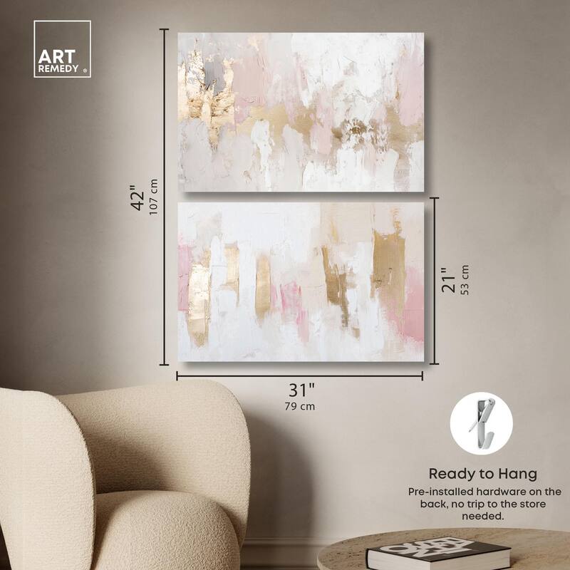 Rustic Elegance Set Canvas Set of 2 by Art Remedy, Gallery Wrapped