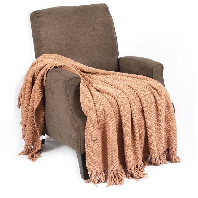 Knitted Tweed Couch Throw - 50" x 60" - Amphora