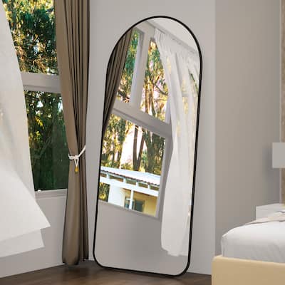 Arch Full Length Mirror 71"×32" Big Full Body Mirror for Bedroom Oversized Floor Mirror