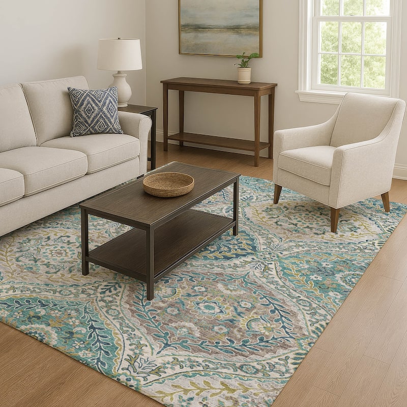 Premium Washable Super Soft Traditional Global Mayfield Rug