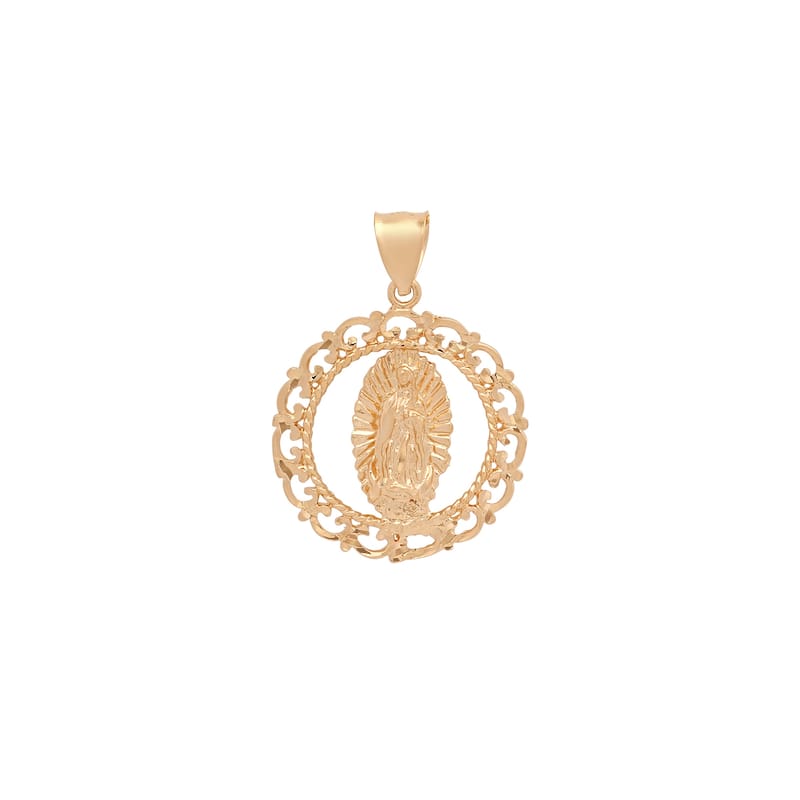 Roberto Martinez 14K Gold Our Lady of Guadalupe Pendant - Yellow