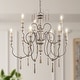 preview thumbnail 18 of 26, The Gray Barn Farmhouse Wood Chandelier French Country Classic Lights for Dining Room 9-light D39" x H38.1"