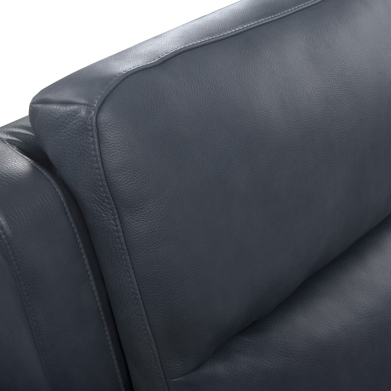URlivingroom Top Grain Leather Power Reclining Loveseat with Console Storage, USB Charge Port - 79.5"W*39.25D*40.5"H