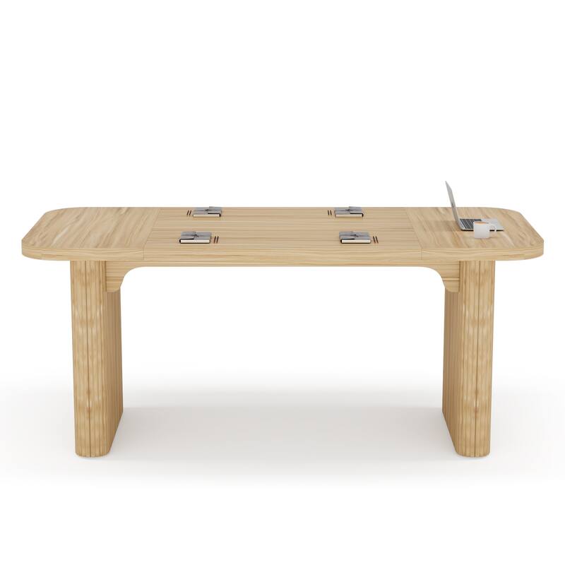 Japanese 62-Inch 5FT Rectangular Conference Meeting Seminar Table