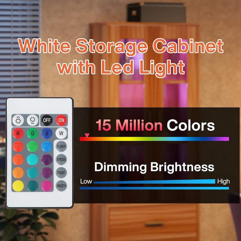 Freestanding Storage Cabinet for Living Room