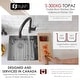 preview thumbnail 8 of 12, STYLISH Undermount 28" Double-Bowl Stainless Steel Kitchen Sink S-300XG - 28" x 18" x 10"
