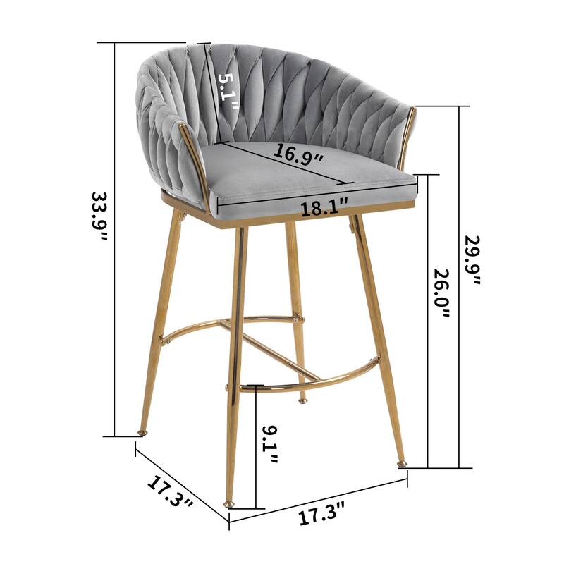 26'' Counter height bar stools Set of 2