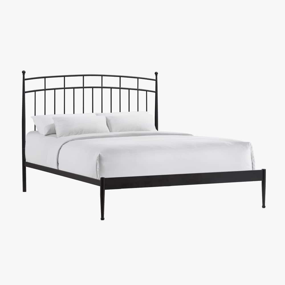 Intercon Traditional Metal Panel Bed, Black