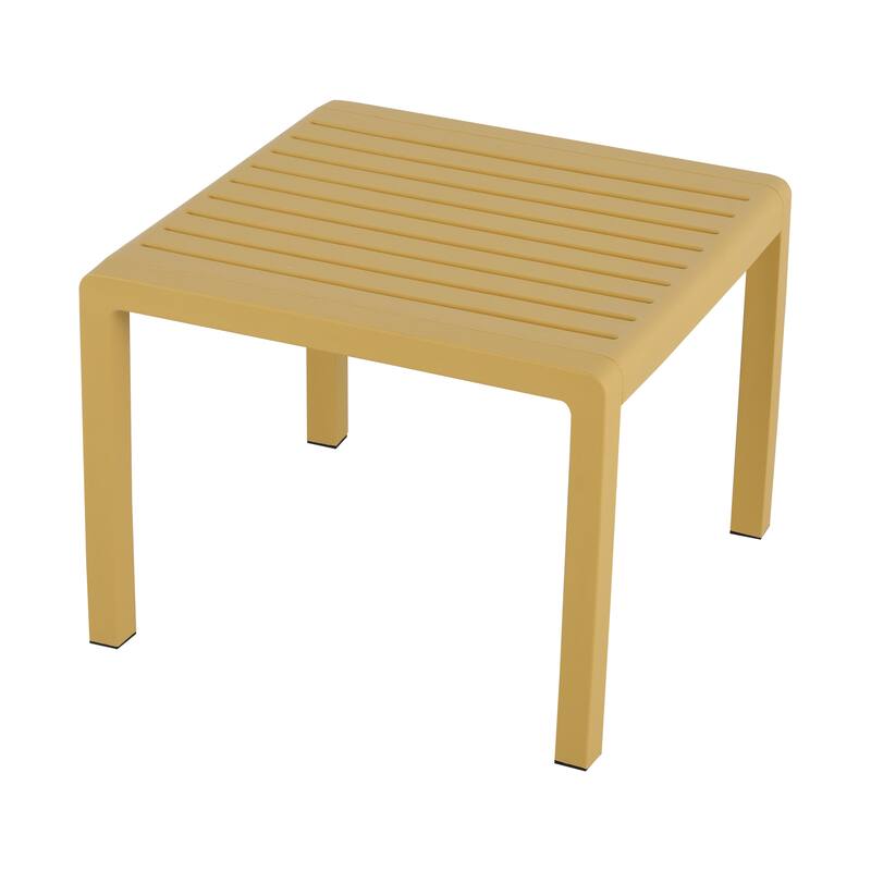 2-Piece Indoor/Outdoor Furniture set 1 Chairs & 1 Coffee Tables Waterproof PP Material- Easy Assembly Patio Conversation Set