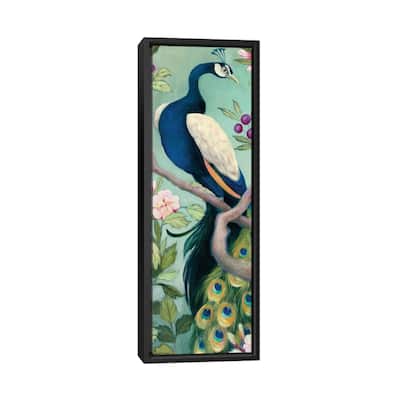 iCanvas "Pretty Peacock I" by Julia Purinton Framed Canvas Print
