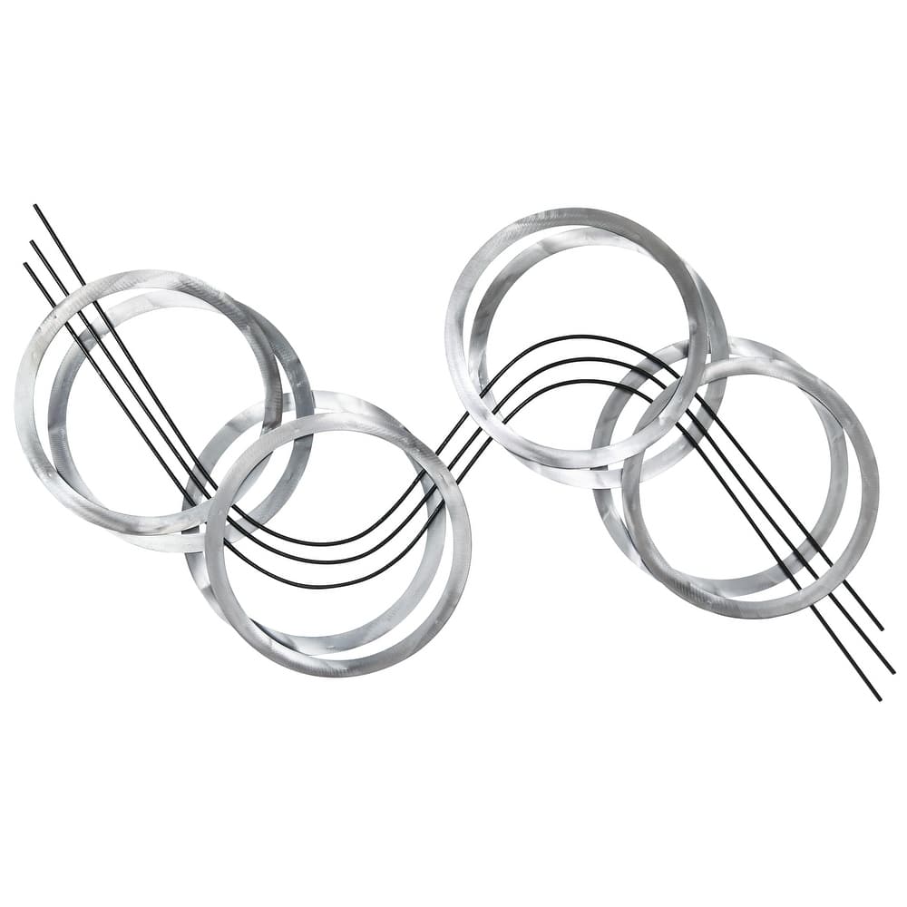 Colorful Hand Painted Etched Metal Wall Sculpture