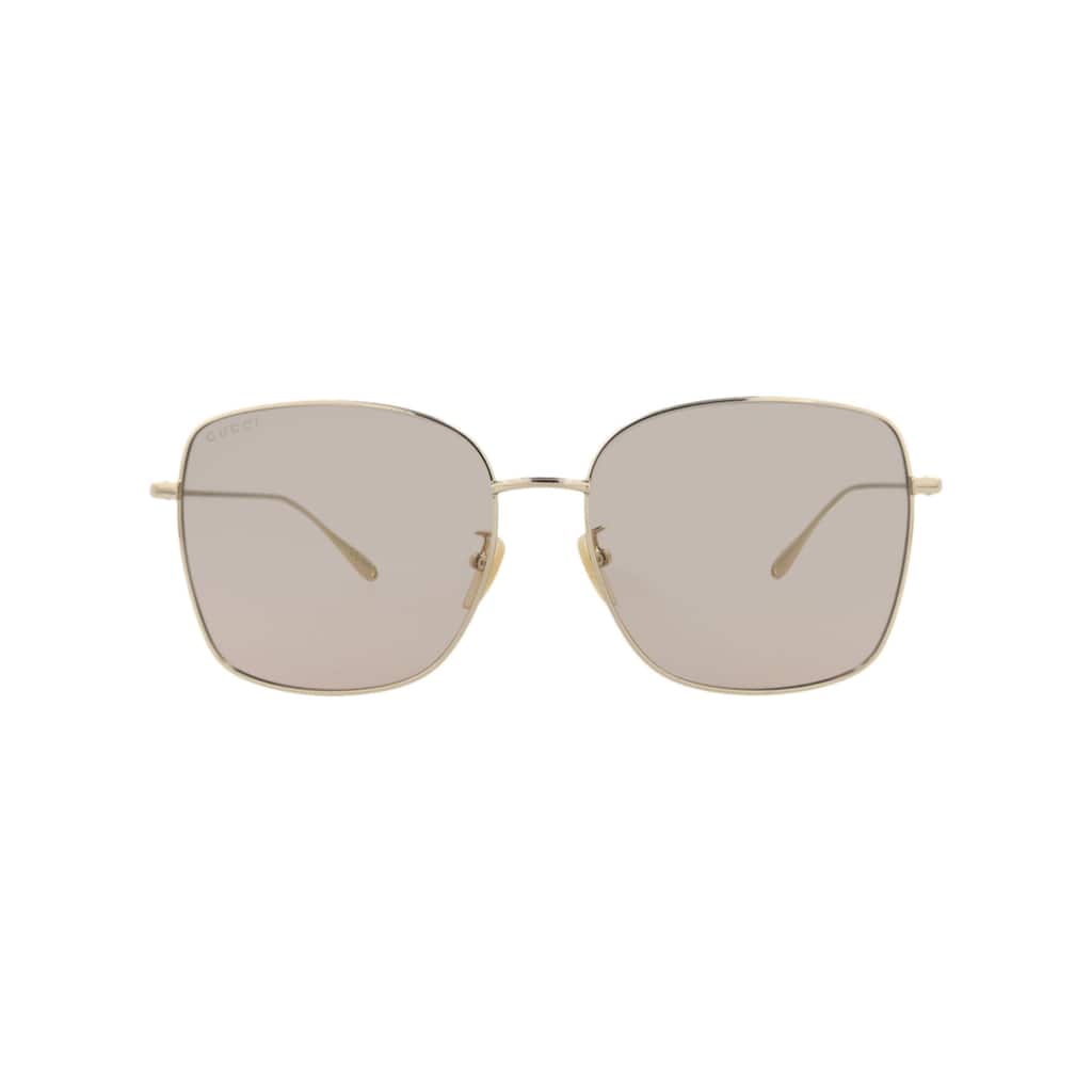 Gucci Square-Frame Metal Sunglasses