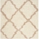 preview thumbnail 72 of 162, SAFAVIEH Dallas Shag Giusy Trellis 1.5-inch Thick Rug 10' Square - Ivory/Beige - Square