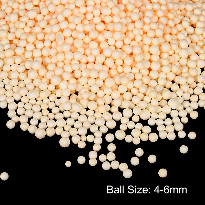 Foam Beads Foam Balls for DIY Craft Decoration, 1 Pack Approx 4000pcs - Champagne - 4-6mm