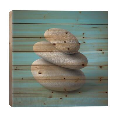 Rock Art I Print On Wood by Assaf Frank - Multi-Color