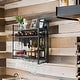 preview thumbnail 5 of 6, Wall Mounted Wine Rack - 32.76"D x 9.84"W x 21.65"H