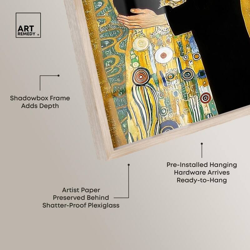Kiss with Cat Shadowbox by Art Remedy