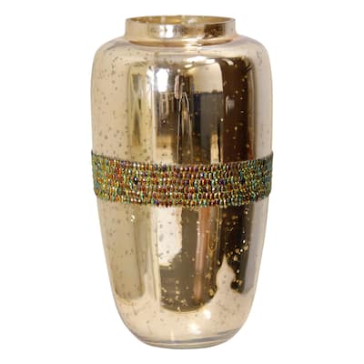 StyleCraft Glass Vase - Gold/Silver
