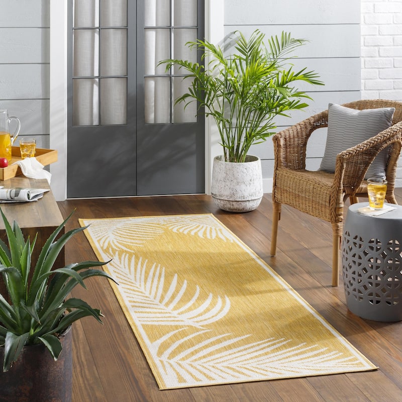 Livabliss Long Beach Outdoor Safe Tropical Area Rug
