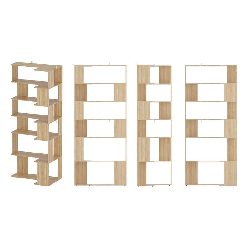 Buffet Display Cabinet Bookshelf Bookcase 81.9 Inches Tall Bookshelf