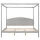 preview thumbnail 15 of 13, King Size Canopy Platform Bed with Headboard and Support Legs