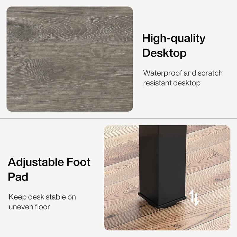 78.7" Extra Long 2-Person Computer Desk, Double Workstation for Home Office