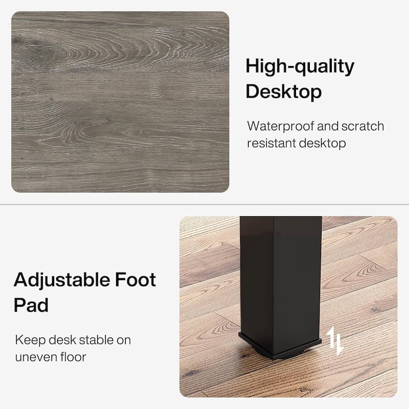 78.7" Rectangular Dining Table, Wood Kitchen Table for Home, Restaurant, Cafe, Office, Apartment, Bakery