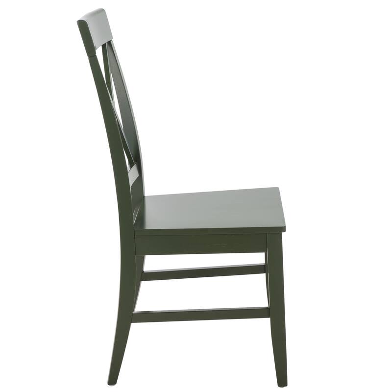 SAFAVIEH HOME Ksenia X-Back Side Chair - 18"W x 22"D x 38"H