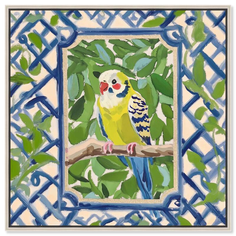 Garden Gate I Canvas by Art Remedy - Silver - 30" x 30"