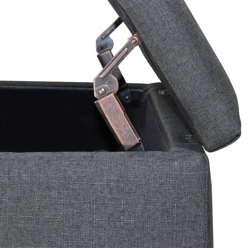 Maypex 29" Fabric Upholstered Tufted Storage Bench